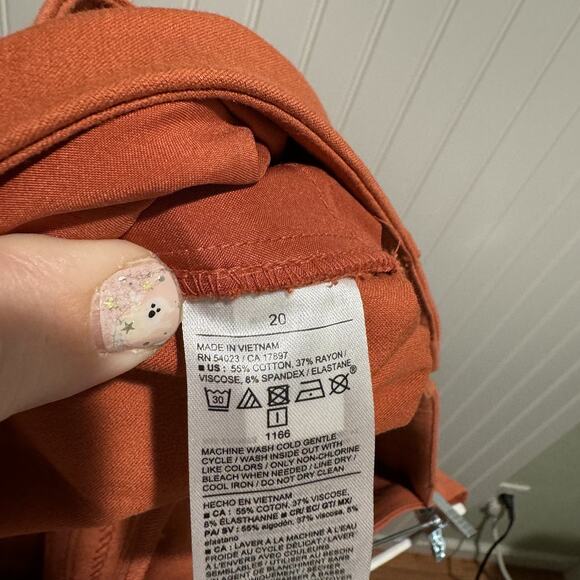 Old Navy Pixie Skinny Pants Ginger Spice NEW Size 20 - Picture 7 of 7